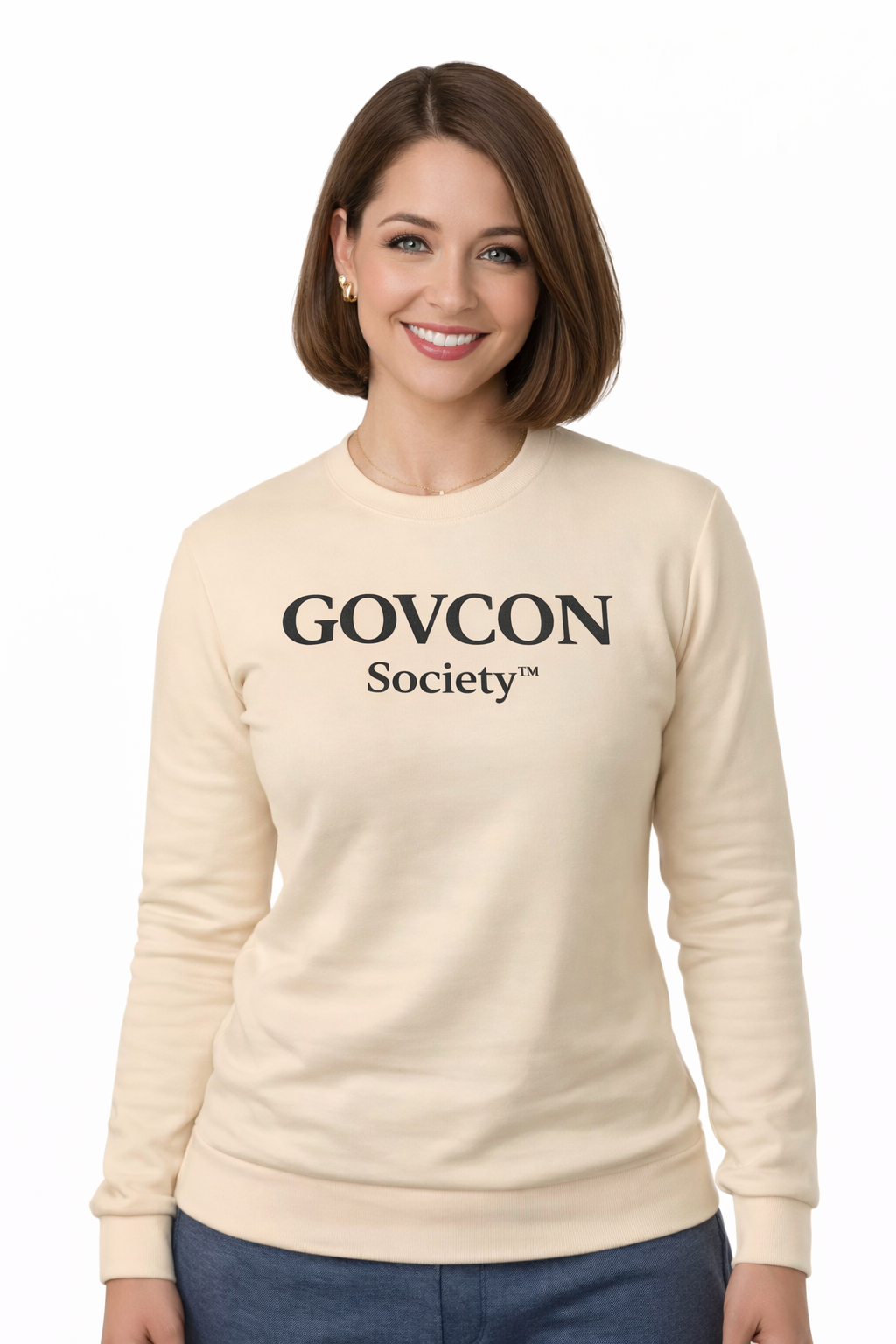 GOVCON Society Sweatshirt - Sand